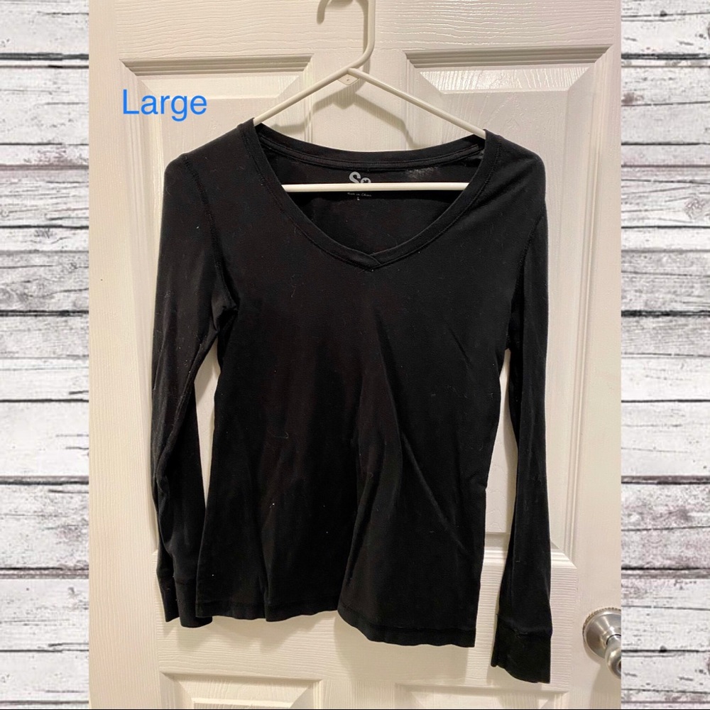 Black Long Sleeved Tee